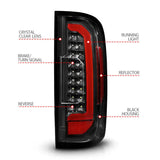 ANZO 15-21 GMC Canyon Full LED Taillights w/ Red Lightbar Black Housing/Clear Lens - 311434