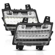 ANZO ANZO 18-19 Jeep Wrangler JL Halogen Chrome Clear w/ Sequential Signal