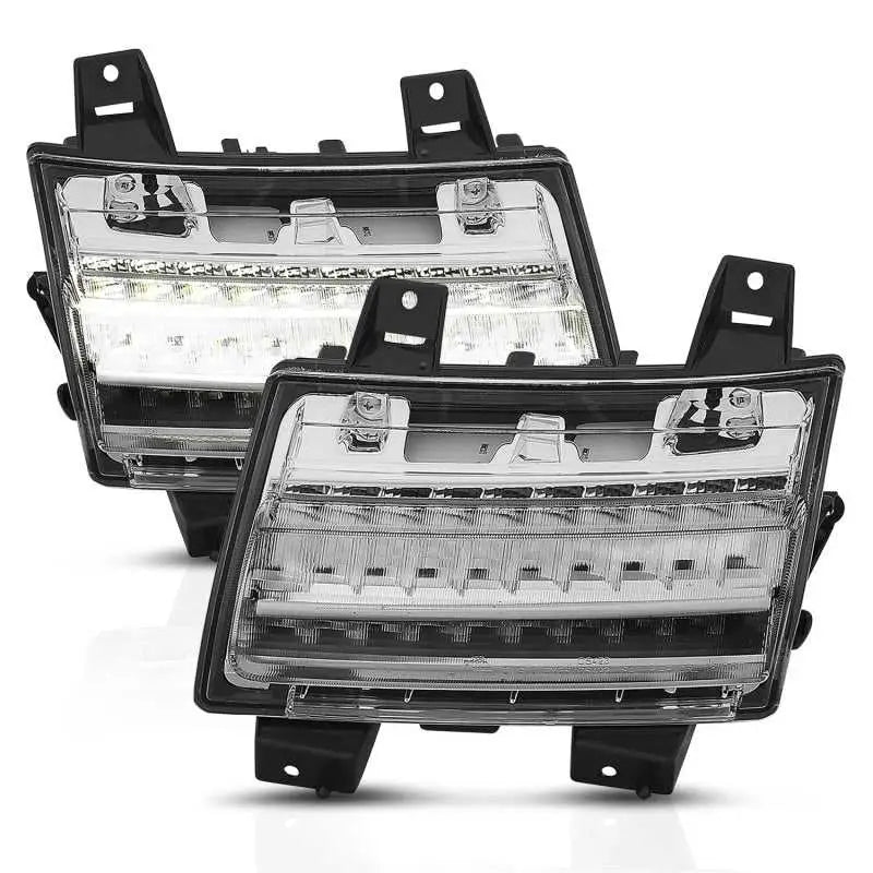 ANZO ANZO 18-19 Jeep Wrangler JL Halogen Chrome Clear w/ Sequential Signal