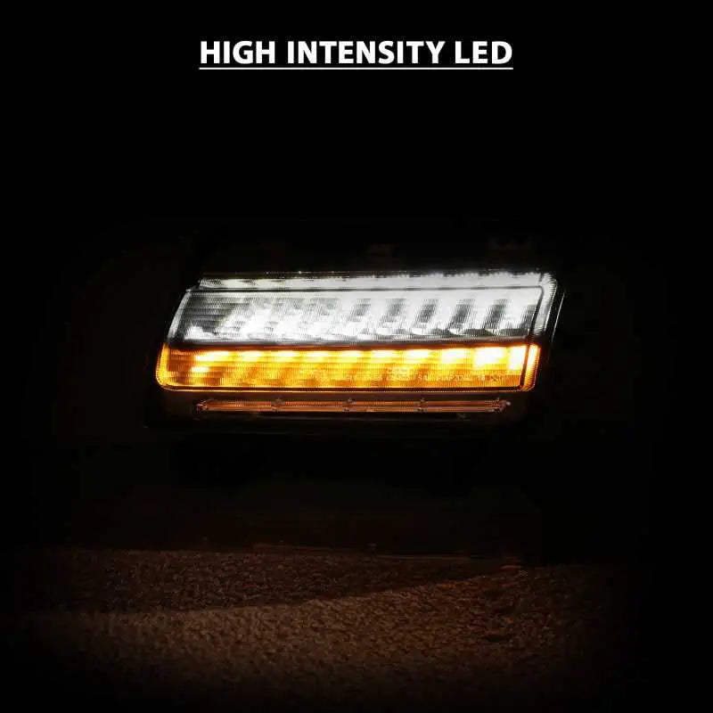 ANZO 18-19 Jeep Wrangler JL Halogen Chrome Clear w/ Sequential Signal 