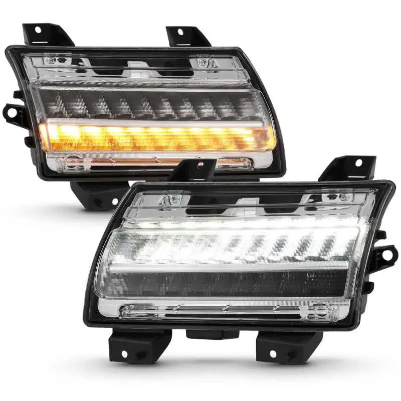 ANZO 18-19 Jeep Wrangler JL Halogen Chrome Clear w/ Sequential Signal 
