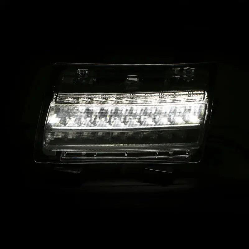 Chrome clear LED Jeep Wrangler JL headlight with sequential signal