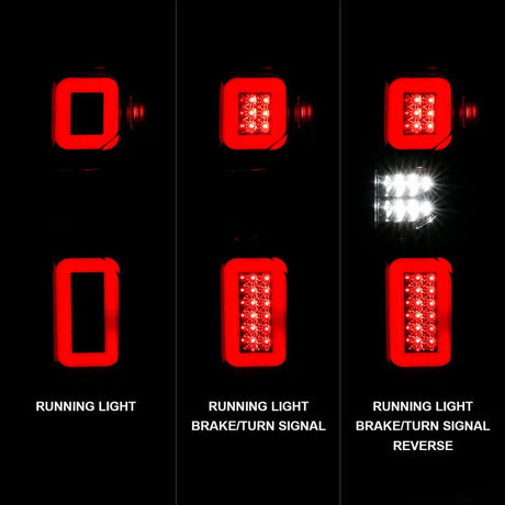 Anzo 19-21 Chevy Silverado Work TruckFull LED Tailights Black Housing Smoke Lens G2 (w/C Light Bars) - Truck &