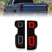 ANZO 311418 Anzo 19-21 Chevy Silverado Work TruckFull LED Tailights Black Housing Smoke Lens G2 (w/C Light Bars)