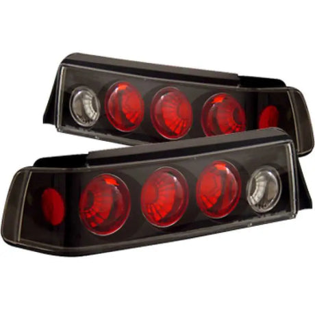 ANZO 1988-1991 Honda Civic Taillights Black 