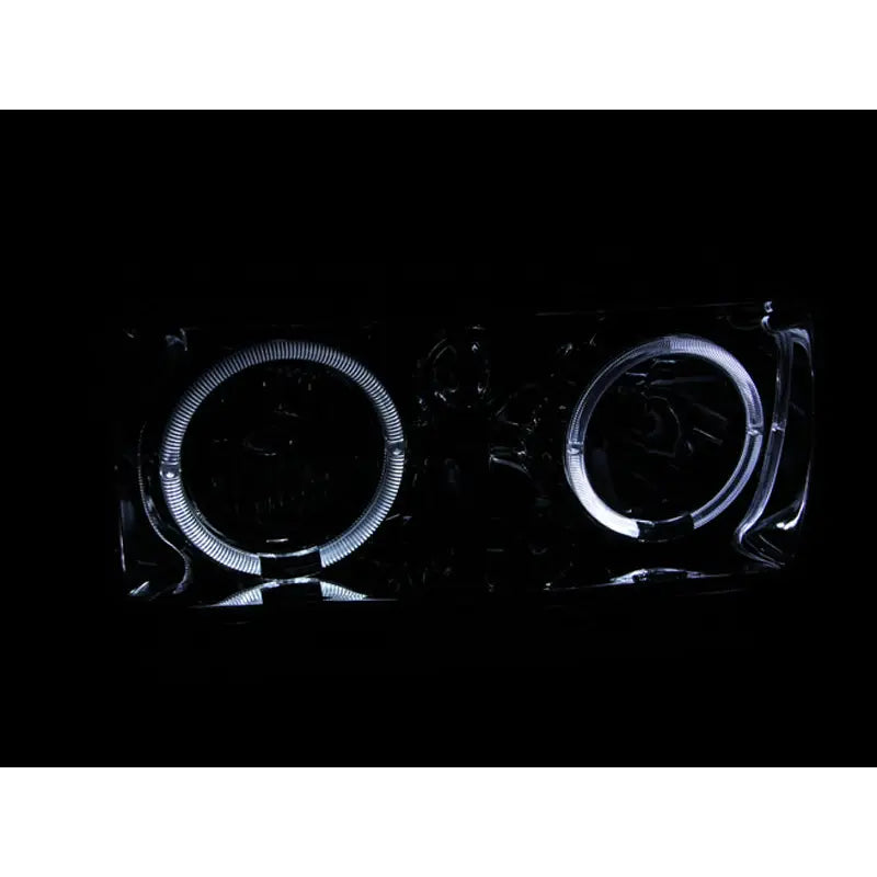 ANZO 111092 ANZO 1991-1994 Toyota Land Cruiser Crystal Headlights w/ Halo Chrome