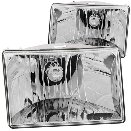 ANZO 1993-1998 Jeep Grand Cherokee Crystal Headlights Chrome 