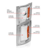 ANZO 1994-1998 Chevrolet Blazer Corner Lights Clear Lens w/ Amber Reflector - Truck & Automotive