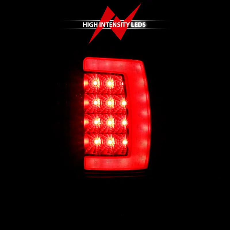 ANZO 311339 ANZO 1994-2001 Dodge Ram 1500 LED Taillights Plank Style Black w/Clear Lens