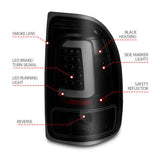 ANZO 1997-2004 Dodge Dakota LED Taillights Black Housing Smoke Lens Pair - 311348