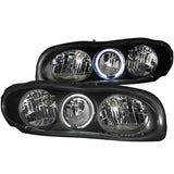 ANZO 1998-2002 Chevrolet Camaro Crystal Headlights w/ Halo Black - Truck & Automotive