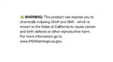 California Proposition 65 warning on ANZO Chevrolet Camaro crystal headlights with halo black