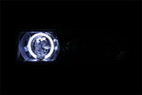 ANZO 1998-2005 Chevrolet S-10 Projector Headlights w/ Halo Black - 111015
