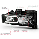 Automotive headlight assembly for Cadillac Escalade crystal headlights replacement