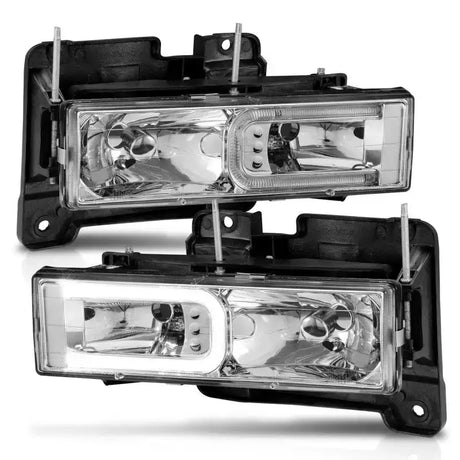 ANZO 1999-2000 Cadillac Escalade Crystal Headlights - Truck & Automotive