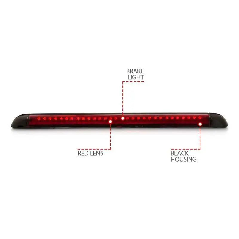 ANZO 1999-2000 Cadillac Escalade LED 3rd Brake Light Red 