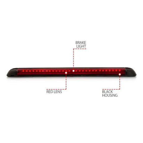 ANZO 1999-2000 Cadillac Escalade LED 3rd Brake Light Red 