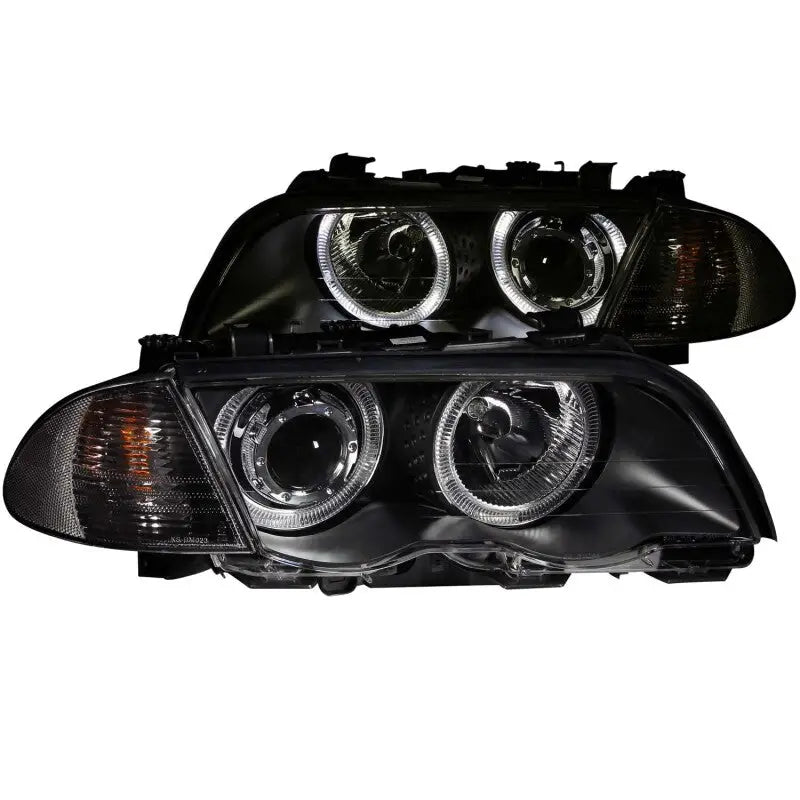 ANZO 121261 ANZO 1999-2001 BMW 3 Series E46 Projector Headlights w/ Halo Black (CCFL)