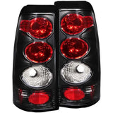 ANZO 1999-2002 Chevrolet Silverado 1500 Taillights Black 