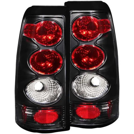 ANZO 1999-2002 Chevrolet Silverado 1500 Taillights Black 