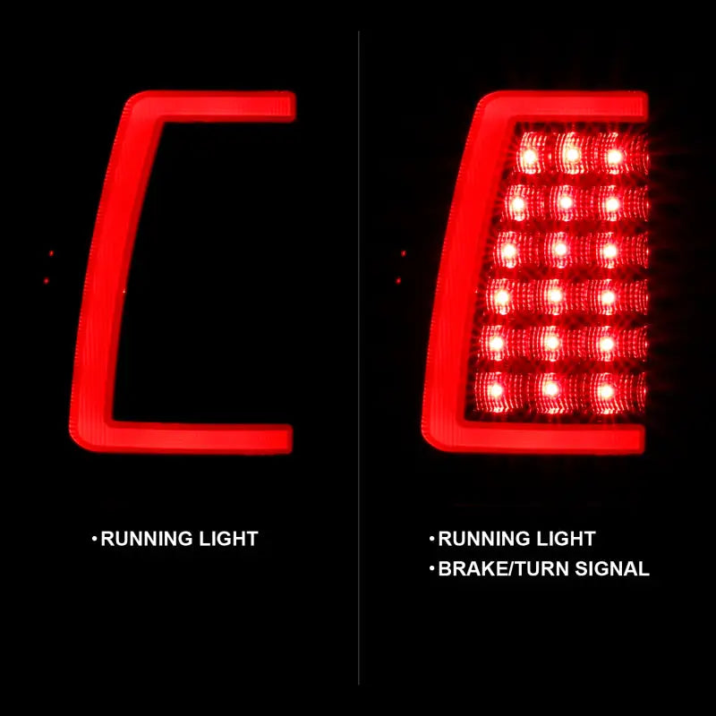 ANZO 311330 ANZO 1999-2002 Chevy Silverado 1500 LED Taillights Plank Style Black w/Clear Lens