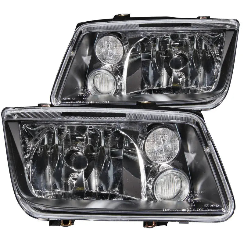 ANZO 121169 ANZO 1999-2005 Volkswagen Jetta Crystal Headlights Black w/o Bulbs