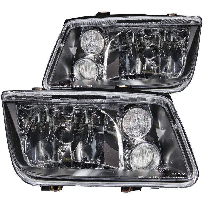 ANZO 121169 ANZO 1999-2005 Volkswagen Jetta Crystal Headlights Black w/o Bulbs
