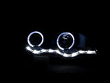 ANZO 2000-2003 BMW X5 Projector Headlights w/ Halo Black - Truck & Automotive