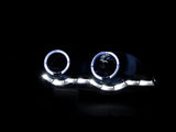 ANZO 2000-2003 BMW X5 Projector Headlights w/ Halo Black - Truck & Automotive