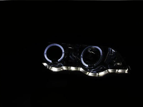 ANZO 2000-2003 BMW X5 Projector Headlights w/ Halo Chrome - 121397