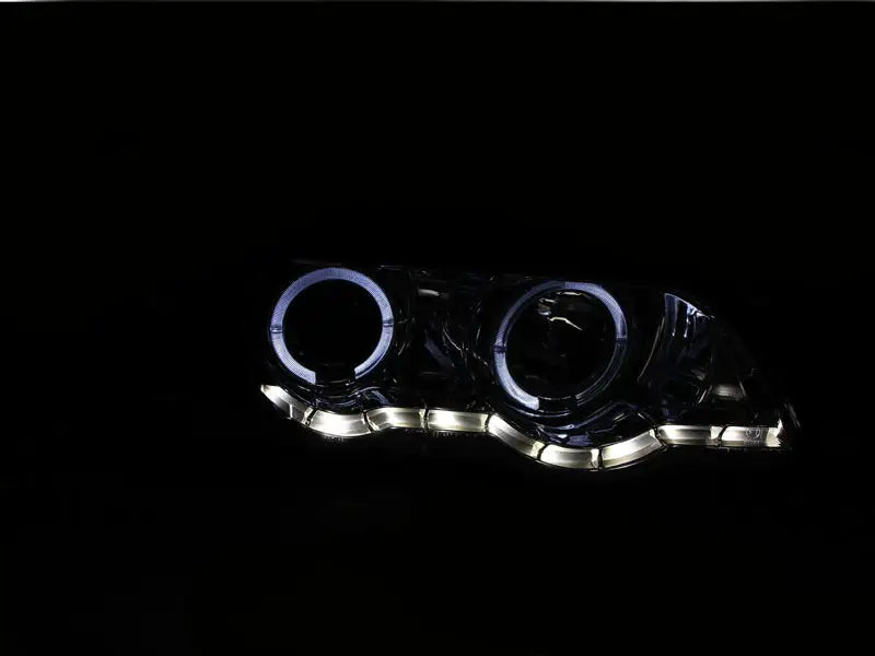 ANZO 2000-2003 BMW X5 Projector Headlights w/ Halo Chrome - 121397
