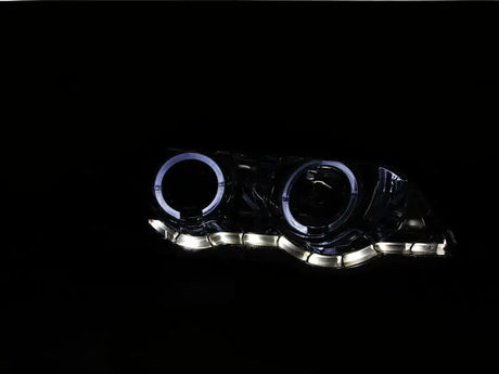 ANZO 2000-2003 BMW X5 Projector Headlights w/ Halo Chrome - 121397
