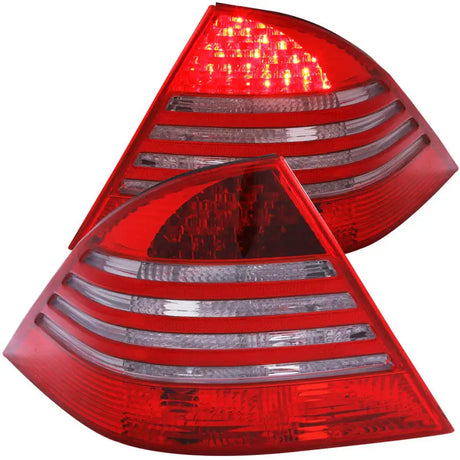 ANZO 2000-2005 Mercedes Benz S Class W220 LED Taillights Red/Smoke - Truck & Automotive