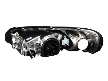 ANZO 2001-2004 Dodge Stratus Crystal Headlights Black - Lights