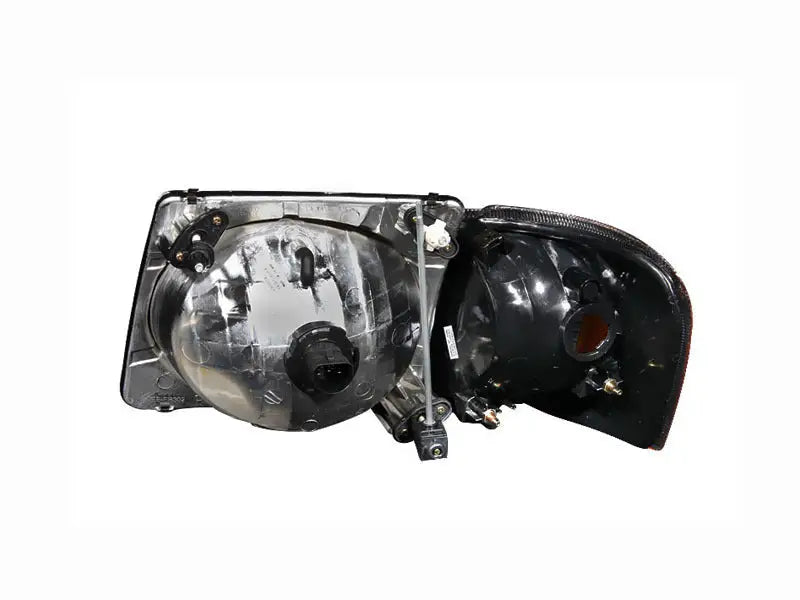 ANZO 2001-2005 Ford Explorer Crystal Headlights Black - Truck & Automotive