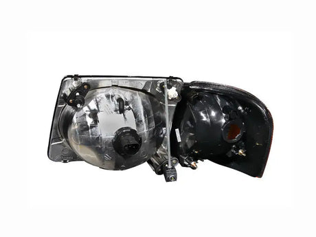 ANZO 2001-2005 Ford Explorer Crystal Headlights Black - Truck & Automotive