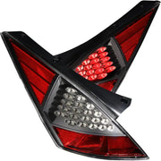 ANZO 321099 ANZO 2003-2005 Nissan 350Z LED Taillights Black