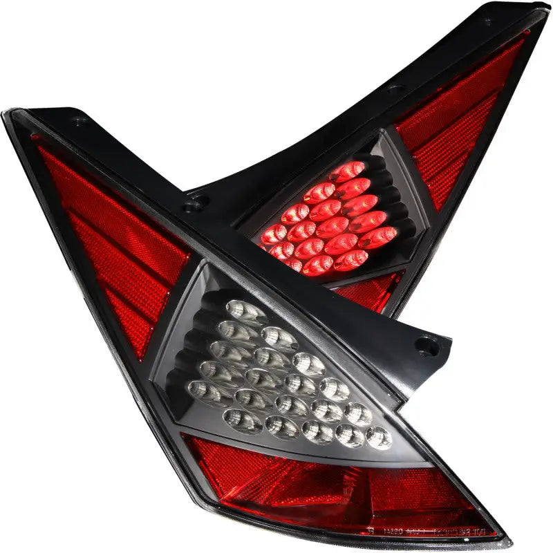 ANZO 321099 ANZO 2003-2005 Nissan 350Z LED Taillights Black