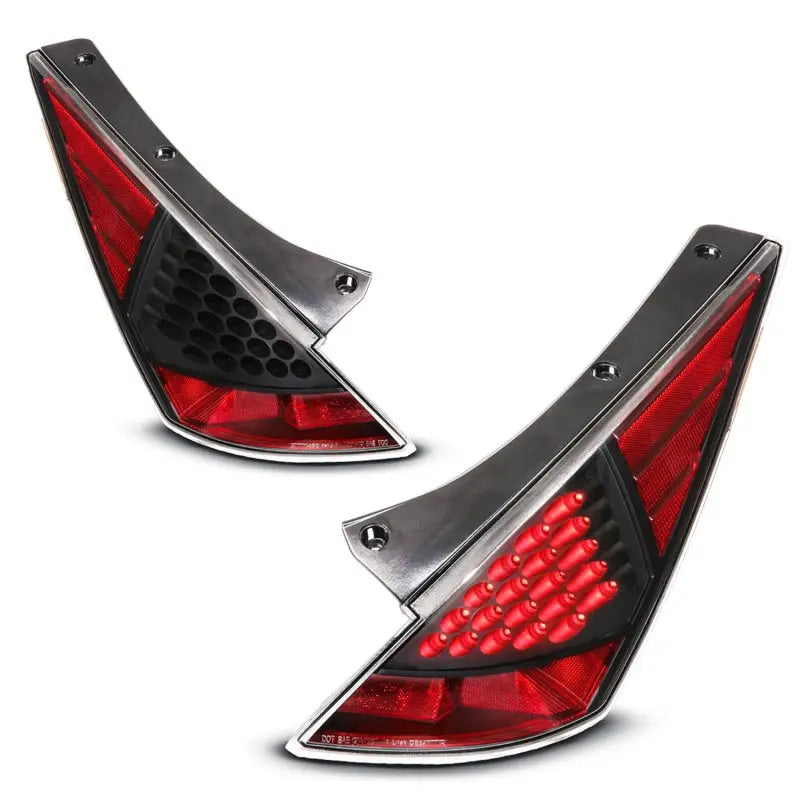 ANZO 321099 ANZO 2003-2005 Nissan 350Z LED Taillights Black