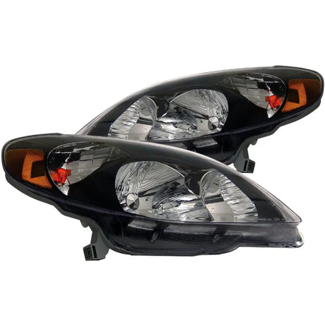 ANZO 2003-2008 Toyota Matrix Crystal Headlights Black - Truck & Automotive