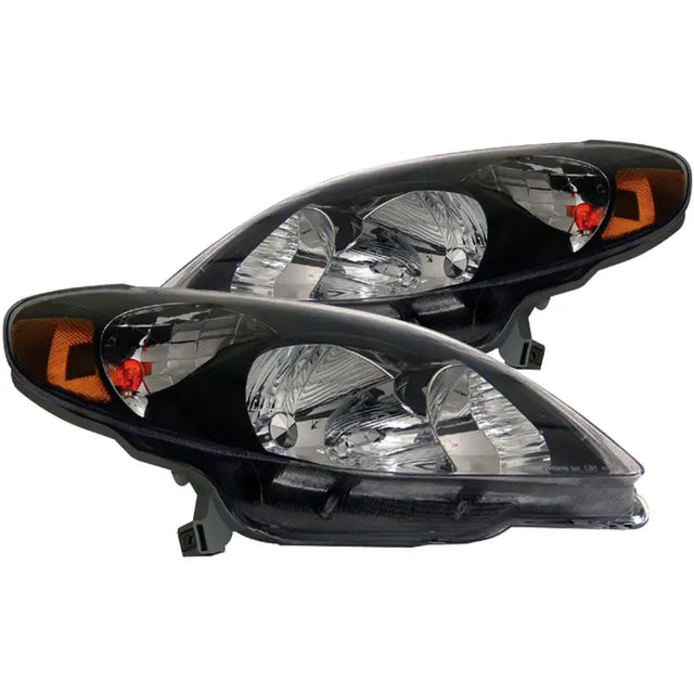 ANZO 2003-2008 Toyota Matrix Crystal Headlights Black - Truck & Automotive