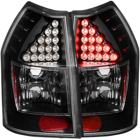 ANZO 2005-2008 Dodge Magnum LED Taillights Black - Truck & Automotive