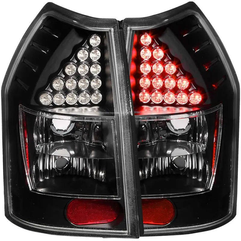ANZO 2005-2008 Dodge Magnum LED Taillights Black - Truck & Automotive