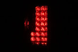ANZO 2005-2008 Nissan Frontier LED Taillights Red/Clear - Truck & Automotive