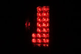 ANZO 2005-2008 Nissan Frontier LED Taillights Red/Clear - Truck & Automotive