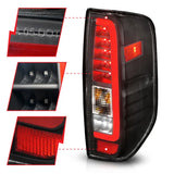 Black truck tail light for Nissan Frontier LED taillights with clear lens design