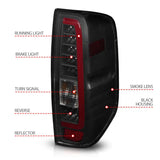 ANZO 2005-2021 Nissan Frontier LED Taillights Black Housing/Smoke Lens - Truck & Automotive