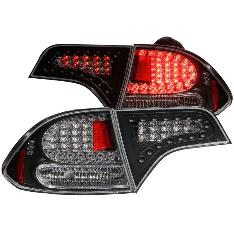 ANZO 321152 ANZO 2006-2011 Honda Civic LED Taillights Black
