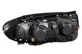 ANZO 2007-2007 Hyundai Santa Fe Projector Headlights w/ LED Black - Truck & Automotive