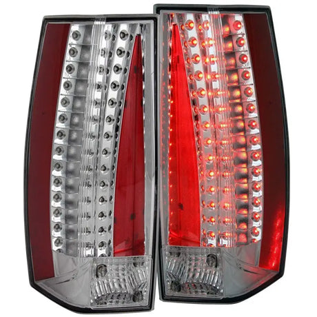 ANZO 2007-2011 Cadillac Escalade LED Taillights Chrome - Truck & Automotive